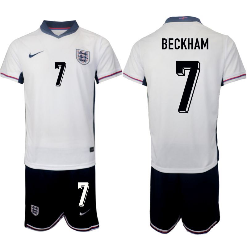 Men 2024-2025 Season England home white #7 Soccer Jersey